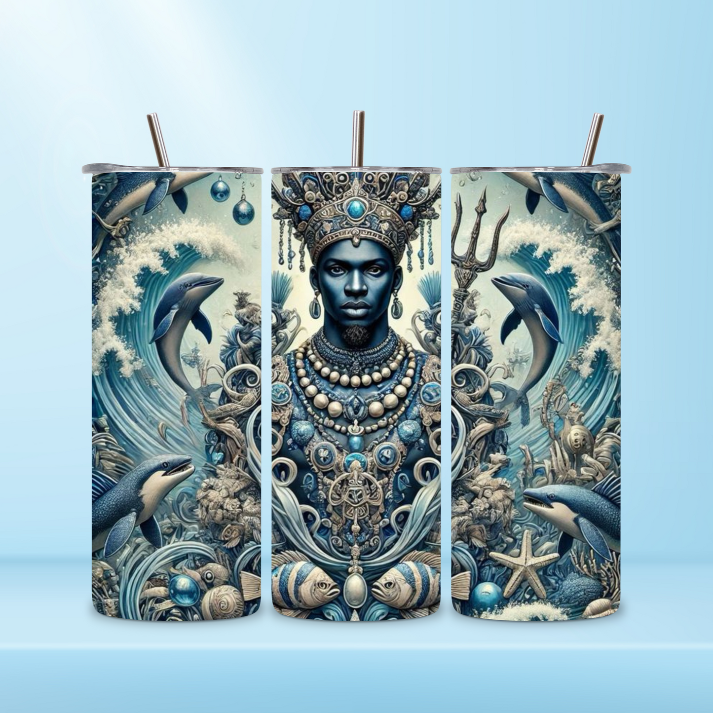 20 oz tumbler Orisha Olokun