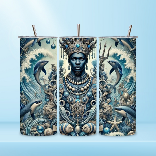 20 oz tumbler Orisha Olokun